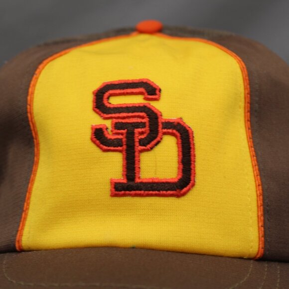 San Diego Padres Hat (VTG) - Taco Bell Trucker with Orange - Adult Snapback - Picture 2 of 8